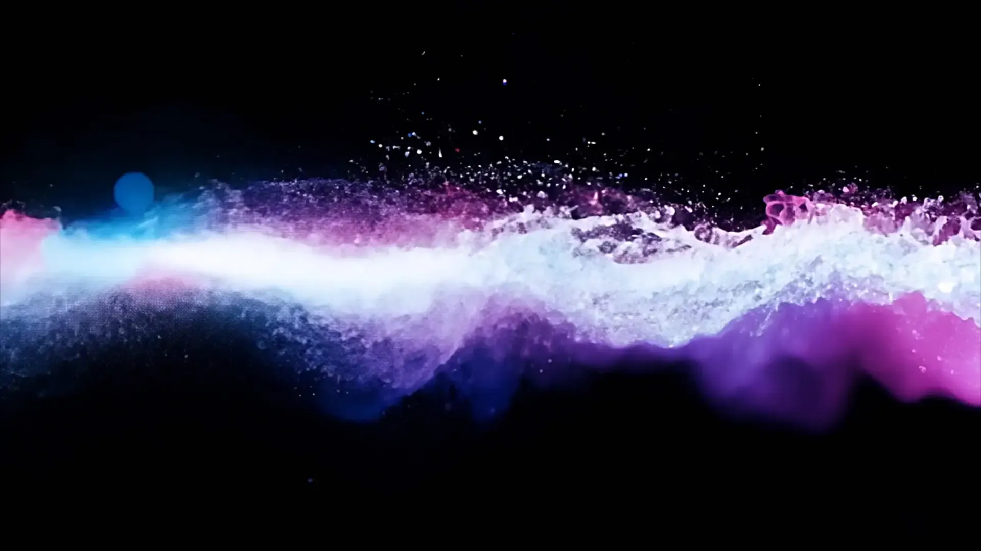 Colorful Energy Wave Effect Overlay for Title Animation